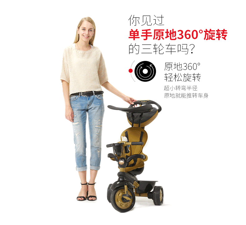 全新 Smart Trike Explorer 5合1三輪車 (灰色) ...